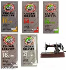 Organ Sewing Needle 25Pcs 11 No 5 Pcs 14 No 5 Pcs 16 No 5 Pcs 18 No 5 Pcs Kit