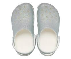 Lyra White Color Shimmer Clogs For Kids Size 13