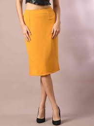 Skirt For Women Color Yellow Size M