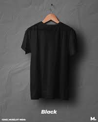 T Shirt For Men Colour Black Size M