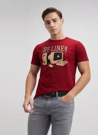 Men Shirt Red Color Size M