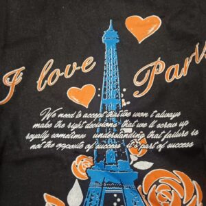 Kids Girl T Shirt Black Color Size 6