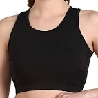 Women Sports Bra Black Size S