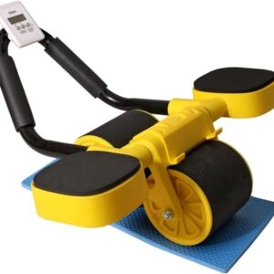 Pro365 Auto Rebound Ab Wheel With Timer Elbow Support Core Strength Training