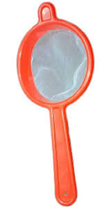 Orange Plastic Tea Strainer 1Pc