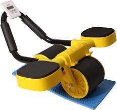 Pro365 Auto Rebound Ab Wheel With Timer Elbow Support Core Strength Training