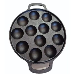 3 Layer Oil Pre Seasoned Appam Patra No Of Cavity 14