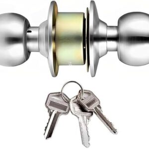 Ivas Stainless Steel Cylindrical Lock Lockset Tubular Round Knob