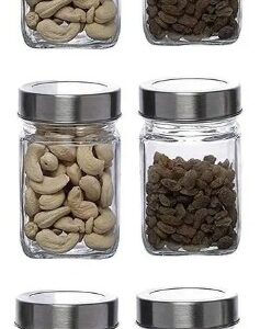 Antique Buyer Glass Pickle Jar 300Ml Pack Of 6