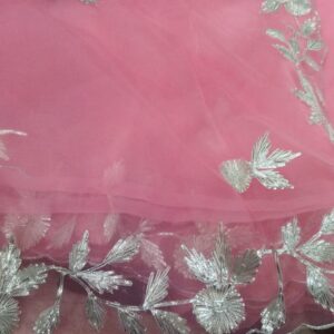 Zari Jaipur Women Pink Color Designer Saree