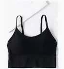 Black Color Women Padded Sports Bra Size L
