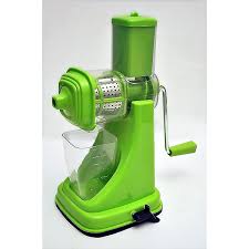 Fruit And Vegetable Juicer With Steel Handle And Juice Glass
