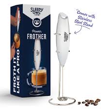 Sleepy Owl White Color Coffee Whisker