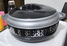 Plastic Black Insulated Casserole 1800Ml 1Pc