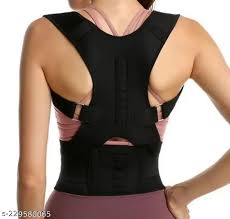 Unisex Posture Corrector Free Size Black 1Pc