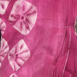 Pure Silk Saree For Women Pink 5Mtr