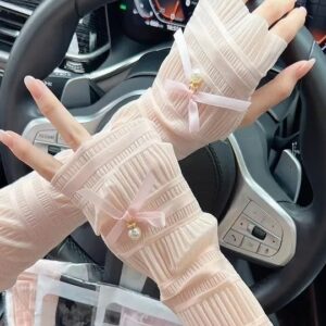 Savana Solid Glove Pink 45 Cm For Womens