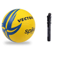 Vector X Spike Moulded Volleyball With An Air Pump