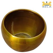 Shine Golden Metal Pots Perfect For Plants And Flowers 3 Inch