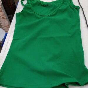 Shein Women Sleeveless Top Green Size Xs