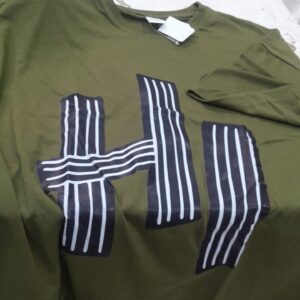 Ausk Mens Printed T Shirt Green Size L