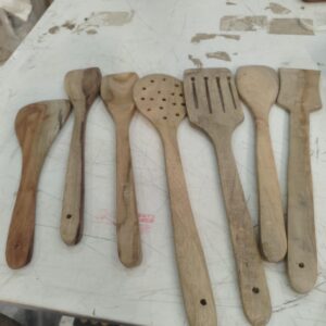 Wooden Spatula Spoon Pack Of 8