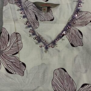 Kurti For Women Colour Cream Size L