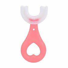 Pink Color U Shaped Brush For Kids