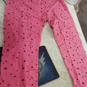 Pink Color Star Printed Women Leggings