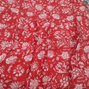 Womens Printed Top Red Size M