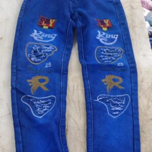 Party Wear Jeans For Kids Colour Blue Size S