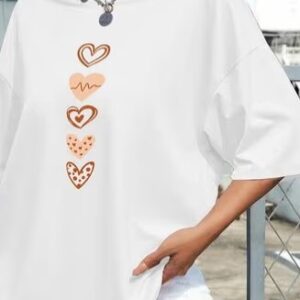 Women Typographic Tshirt Color White Size Xl