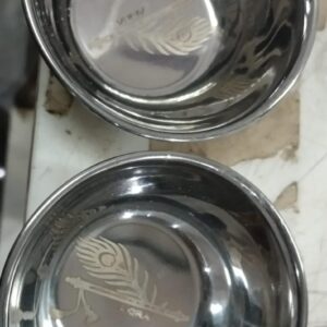 Matka Katori Steel Stainless Steel Bowl Vati Set 2 Pcs