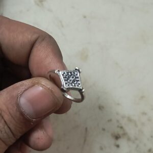 Oxidized Sterling Silver Colour Ring Pack Of 2