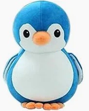Penguin Soft Toy 25Cm Blue
