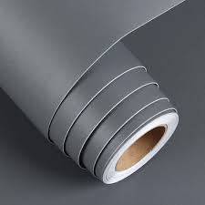 Velvet Self Adhesive Wallpaper 24X 180 Inch Dark Grey Matte