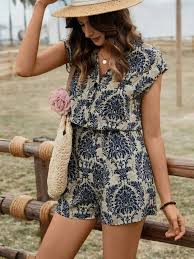 Savana Women Playsuit Multicolour Size S