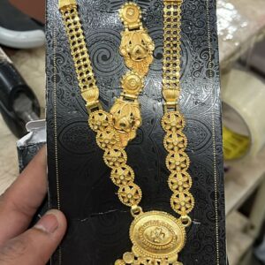 Women Long Mangalsutra Earrings Set Golden