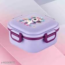 Attro Quick Bite Unicorn Magic Lunch Box Purple Colour