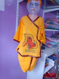 Cotton Yellow Kanha Ji Dress Size 18
