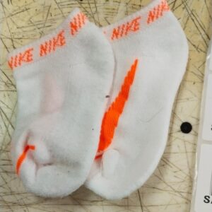 Nike Kids White And Orange Colour Socks Size 5 To 7 Yrs