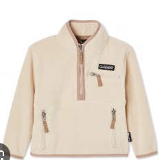 Canadian Kids Girls Khaki Colour Half Zipper Sweatshirt Size 3T