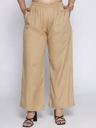 Women Khaki Colour Plazo Size S