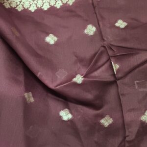 Banarasi Silk Cotton Dupatta In Mehroon Free Size