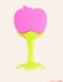 Newborn Baby Silicone Teether Green And Pink