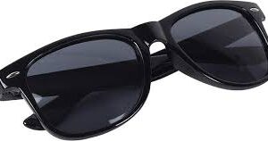 Black Stylish Unisex Rectangular Sunglasses Black