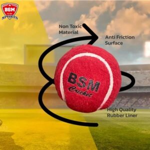 Bsm Red Comet Tennis Ball Cricket