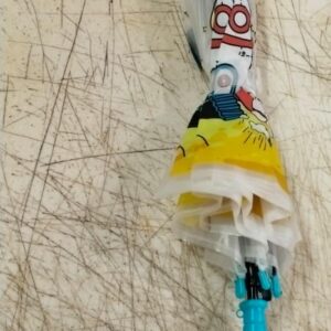 Multi Coloured Graphic Print Umbrella