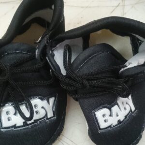 Baby Booties Black Color For New Born Baby