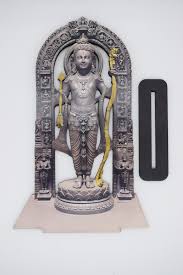 Ram Lalla Mdf Cutout Ram Lalla Statue Mandir Decorative Showpiece 29 Cm Wood Black